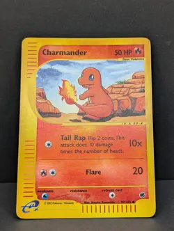 Charmander 097/165 Expedition Base Set Reverse Holo Rare Pokemon TCG Nintendo MP - Image 3