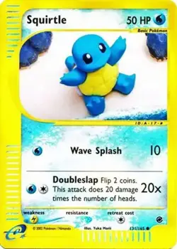 Squirtle - 131/165 - Pokemon Expedition Reverse Holo Rare Card LP - Image 1