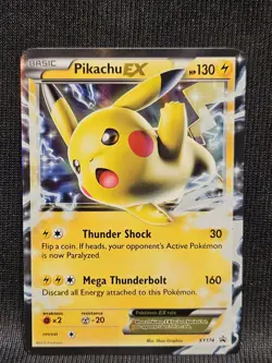 Pokemon TCG Pikachu EX #XY174 Black Star Promo Near Mint Never Played - Image 1