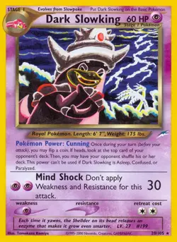 Dark Slowking - 20/105 - Pokemon Neo Destiny Unlimited Rare Card WOTC NM - Image 1