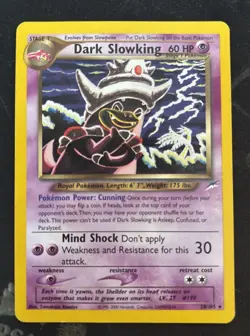 Dark Slowking 20/105 Neo Destiny Rare Pokemon TCG - Image 1