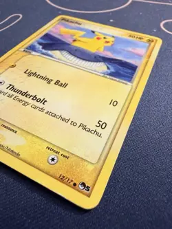 Pikachu 12/17 Pokemon 2007 POP Series 5 Regular Non-Holo HP - Image 3