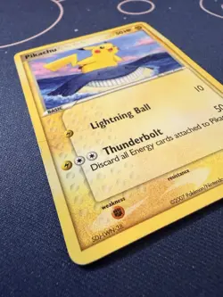 Pikachu 12/17 Pokemon 2007 POP Series 5 Regular Non-Holo HP - Image 4