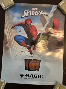 MTG Spider-Man Foil Promo Poster Magic the Gathering 18 X 24 Spiderman - Image 1