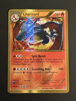 Pokemon Charizard 136/135 Plasma Storm Secret Rare Foil Stage 2 HP160 2012 - Image 1