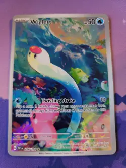 Pokemon TCG Wiglett 206/198 Scarlet & Violet Base Illustration Rare NM - Image 1