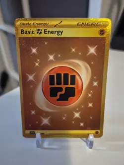 Basic Fighting Energy Pokemon Scarlet Violet Card TCG 258/198 Hyper Rare Holo - Image 1