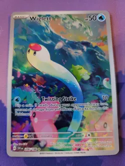 Pokemon TCG Wiglett 206/198 Scarlet & Violet Base Illustration Rare NM - Image 1