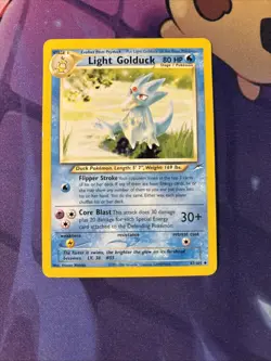 Light Golduck - 47/105 - Rare Neo Destiny Set TCG - Pokemon Card - MP - Image 1