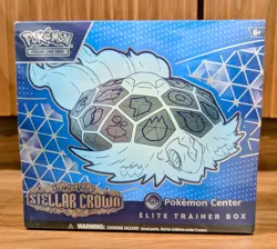 Pokemon TCG: Stellar Crown {Pokemon Center Exclusive} Elite Trainer Box-sealed - Image 1