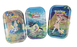 Pokemon TCG: Crown Zenith Sonia W/ Yamper + bonus Tins Turtwig & Sobble Empty - Image 1