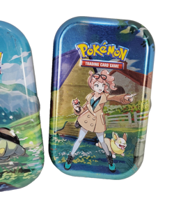 Pokemon TCG: Crown Zenith Sonia W/ Yamper + bonus Tins Turtwig & Sobble Empty - Image 2