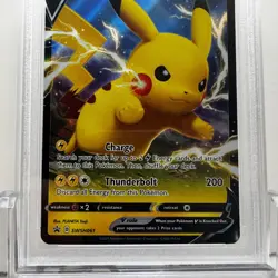 2021 Pokemon SWSH Black Star Promo #061 - Pikachu V Box Promo - PSA 9 MINT - Image 3