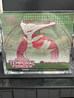 Temporal Forces Pokemon Center ETB Sealed Iron Leaves - Image 1