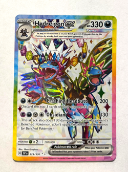 Pokemon Surging Sparks - HYDREIGON EX - ULTRA RARE - 223/191 - NM - Image 1