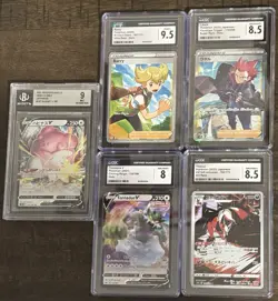 Graded Pokemon Card Lot (4 CGC Graded cards) and (1 Beckett Graded Card) - Image 1