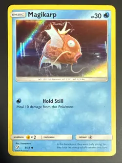Pokemon TCG - Magikarp 8/18 Detective Pikachu Movie Holo Rare Card - NM - Image 1