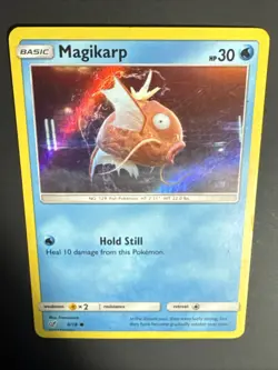Pokemon TCG - Magikarp 8/18 Detective Pikachu Movie Holo Rare Card - NM - Image 3