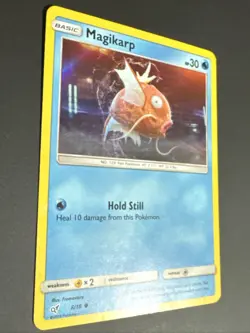 Pokemon TCG - Magikarp 8/18 Detective Pikachu Movie Holo Rare Card - NM - Image 4