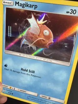 Pokemon TCG - Magikarp 8/18 Detective Pikachu Movie Holo Rare Card - NM - Image 5