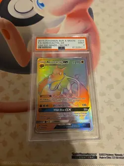2019 Pokemon Sun & Moon FA / Aerodactyl GX Unified Minds -Secret PSA 9 - Image 1