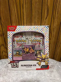 (1) Pokemon Scarlet & Violet 151 Alakazam EX Coll. Box New Sealed - Image 1
