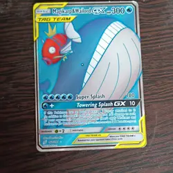 Pokemon Magikarp & Wailord GX Full Art 160/181 Sm-Team Up Ultra Rare Holo - Image 1
