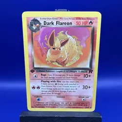 Pokemon Dark Flareon 1st Edition Uncommon TCG Card 35/82 - Image 1
