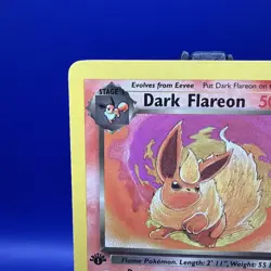 Pokemon Dark Flareon 1st Edition Uncommon TCG Card 35/82 - Image 2