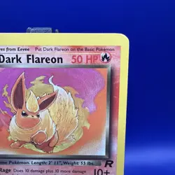 Pokemon Dark Flareon 1st Edition Uncommon TCG Card 35/82 - Image 3