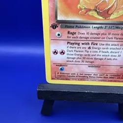 Pokemon Dark Flareon 1st Edition Uncommon TCG Card 35/82 - Image 4