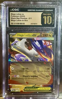Mega Latias Ex #11 🌟CGC PRISTINE 10🌟Pokemon Black Star English - Image 1