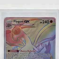 Flygon GX 256/236 Cosmic Eclipse Full Art Secret Rainbow Rare Pokemon Card! - Image 2