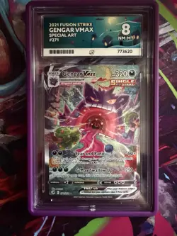 Pokemon TCG Gengar VMAX Alt Art 271/264 Fusion Strike ACE 8 - Image 1