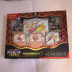Pokemon TCG Scarlet & Violet Paldean Fates Skeledirge ex Premium Collection Box. - Image 1