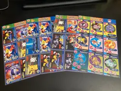 1999 POKEMON Burger King Master Trainer Trivia Cards-Lot of *4* UNCUT SHEETS! - Image 1