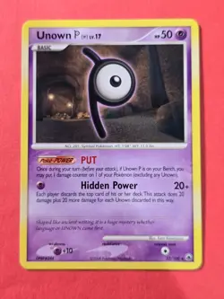2008 Pokemon Diamond and Pearl Majestic Dawn #33 Unown P, R, NF/H, cd1 - Image 1