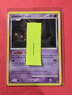2008 Pokemon Diamond and Pearl Majestic Dawn #33 Unown P, R, NF/H, cd1 - Image 3