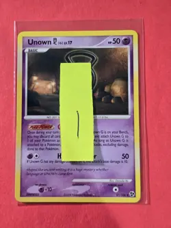 2008 Pokemon Diamond and Pearl Great Encounters #57 Unown G, UC, NF/H, cd1 - Image 3