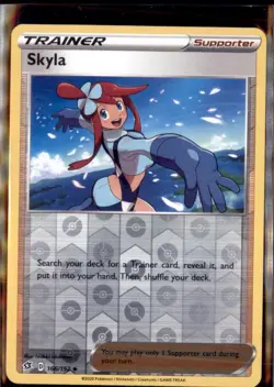 Pokemon Skyla 166/192 Rebel Clash Reverse Holo Uncommon - Image 1