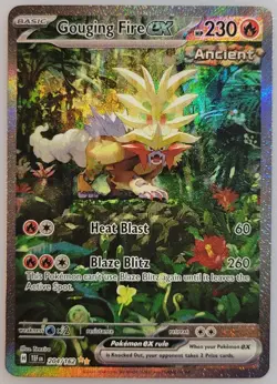 Gouging Fire ex 204/162 SV05: Pokemon Temporal Forces Holo NM - Image 1