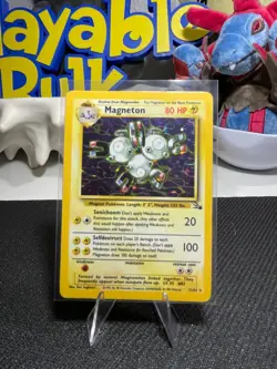 Magneton (11) Holo Rare 11 Fossil Unlimited EN MP WOTC - Image 1