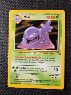 Muk Holo Rare 13 Fossil Unlimited EN LP WOTC - Image 2