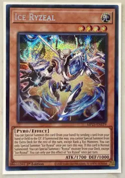 Yugioh Ice Ryzeal MP25-EN119 1st Edition Prismatic Secret Rare NM - Image 1