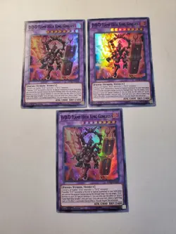 Yugioh - D/D/D Flame High King Genghis MP19-EN229 NM 1st ed Super Rare x3 - Image 1