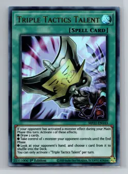 Yu-Gi-Oh! Triple Tactics Talent Ultra Rare - NM #MP21-EN143 12120 - Image 1