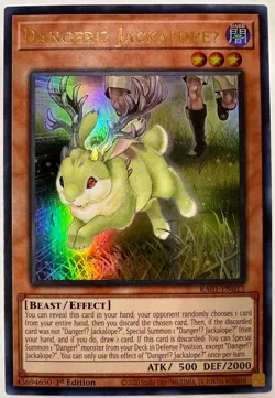 Yugioh! - DangerU JackalopeU -RA01-EN013 - Ultra Rare -NM/M - Image 1