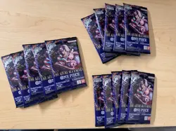 Bandai One Piece Card Game The Azure Sea's Seven 15 Sealed English Booster Packs - Image 1
