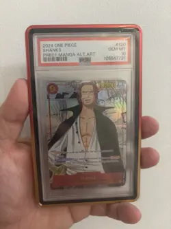 2024 ONE PIECE #OP01-120 SHANKS PRB01 MANGA ALTERNATE ART SECRET RARE PSA 10 - Image 1