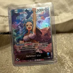 One Piece Nefeltari Vivi Alternate Art OP04-001 English Edition Leeader Mint - Image 1